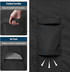 Easy-Going Rectangle Patio Furniture Cover Waterproof Outdoor Dining Table and Chair Cover Anti-UV Outside Sectional Sofa Set Covers (130"L x 84"W x 28"H, Black)