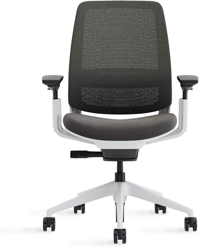 Steelcase Series 2 Office Chair, Seagull Frame, Cogent Connect Licorice, Hard Floor Casters
