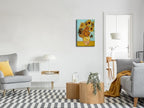 Wieco Art Sunflower by Vincent Van Gogh Oil Paintings Reproduction Large Modern Floral Giclee Canvas Prints Artwork Flowers Pictures on Canvas Wall Art for Bedroom Home Decorations L