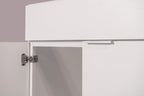 36 White Veneer Bathroom Vanity Flat Door Style RTA Cabinet Base - NITURRA Moderno Series 36 W x 21 D x 34.5 H