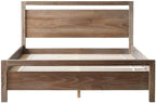 Grain Wood Furniture Loft Queen Size Solid Wood Bed, Brushed White