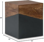 Signature Design by Ashley Trailbend Eclectic Accent End Table, Brown & Gunmetal