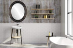 OVALCREST Oval Beveled Wall Mirror for Home Decor - Florence Style - Rubbed Bronze - 34" x 28"