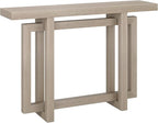 Henn&Hart 44'' Wooden Rectangular Console Table Entryway Table, Sofa Table for Entryway, Living Room, Couch, Hallway, or Office, Alder White