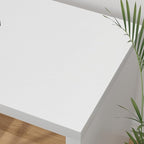 HSH White L Shaped Desk with Shelf, Reversible Modern Home Office Desk Workstation, L Shape Computer Desk with Storage Cabinet Drawer, Industrial Wood Corner Table for Work Study Writing Gaming, 55 In