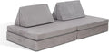 Ulax furniture Kids & Toddler Play Couch - Convertible Folding Sofa with Durable Foam, Modular Design for Versatile Play & Relaxation