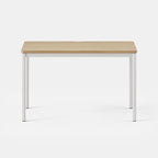 Branch Daily Desk - Functional at Home Office Desk with Effortless Assembly, Timeless Design, Rounded Corners, and Built-in Cable Notch - 48” W x 28.5” H x 24” D - Woodgrain Work Table