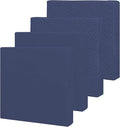 Easy-Going Waterproof Patio Cushion Covers ONLY Cover 27x25x5 inch 4 Pack Replacement Non-Slip Outdoor Seat Cushion Slipcover with Zipper. Navy