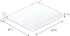 Sunbrella Patio Cushions - (2 Pack) - 18" W x 18" L x 2.5" T, Outdoor Chair Cushion with Comfort, Style & Durability Designed for Outdoor Living - Made in The USA