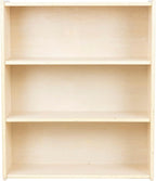 3-Shelf Bookcase, Montessori Bookshelf and Storage Unit in Birch Plywood, Arts & Crafts Supplies Organizer for Toddlers (36")
