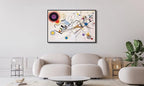 Wieco Art Large Framed Canvas Wall Art Wassily Kandinsky Composition VIII Picture Print of Famous Paintings Abstract Canvas Prints for Living Room Home Decor Wall Decorations