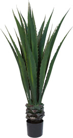 Pure Garden Giant Agave Fake Plant - 52-Inch Faux Succulent with Pot - Modern Artificial Trees for Home Decor Indoor and Outdoor Blend Southwestern Style