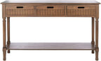 SAFAVIEH Home Collection Landers Brown 3-Drawer Console Table CNS5711C