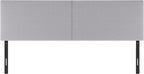 Furinno Roanne Headboard King Size, Plain Upholstered Wooden Headboard, Bed Frame Mount Head Board, Easy Assembly, for Bedroom, Dorm, Light Grey