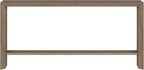 Henn&Hart 64" Wide Rectangular Console Table in Antiqued Gray Oak, for Home, Living Room, Bedroom, Entertainment Room, Office