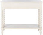 SAFAVIEH Home Collection Athena Distressed White 2-Drawer Console Table