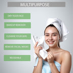 XL Disposable Face Towels 10” x 12” Eucalyptus Fiber Face Towelettes, Ultra Soft Facial Tissue Wipes for Women, Skin Friendly Dry Wipes Makeup Remover 50 Count (Pack of 1)
