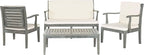 SAFAVIEH 4-Piece Outdoor Collection Fresno Patio Set