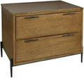 Hekman Furniture Bedford Park Executive File Cabinet - Wooden Finish, 2 Drawer File Cabinet with Metal Slides, Accommodates Letter or Legal Files, Anti Tip Feature, Charcoal Finish Iron Hardware