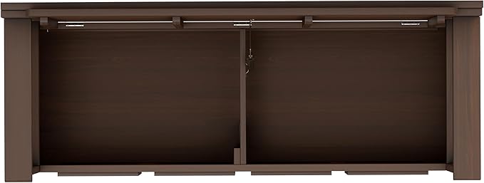 SIMPLIHOME Amherst Entryway Storage Bench - 48 inch Wide Solid Wood Hallway Seat in Natural Aged Brown, Transitional Bench for Entryway or Living Room with Lift-Up Lid and Spacious Storage