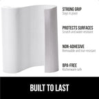GORILLA GRIP Slip Resistant Drawer and Shelf Liner 2 Pack, Non Adhesive Water Resistant, Easy Clean and Trim, Smooth Surface Liners for Kitchen Cabinet, Shelves, Drawers, Pantry, 12 in x 10 FT, White