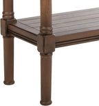 SAFAVIEH Home Collection Rafiki Brown Lower Shelf Console Table CNS5714C