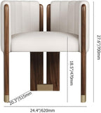 homary Velvet Fluted Accent Chair for Living Room with Wood Frame, High Resilience Foam, Elegant Modern Armchair (White)