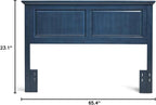 Mantua Arcadia Headboard (Full/Queen, Vibrant Blue)