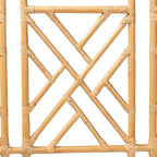 Pemberly Row Bohemian Natural Rattan King Size Standalone Headboard