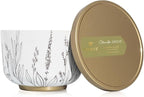Thymes Scented Candles for Women & Men – Tin with Lid – Luxury Home Decor – Citronella Candles with Notes of Olive Leaf, Lemongrass, & Gardenia – Outdoor Decor (Citronella Grove, 6.5 oz)