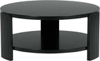 SAFAVIEH Couture Collection Liabella Black Round Coffee Table