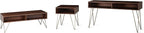 SIMPLIHOME Hunter Lift Top Coffee Table - 48 inch Wide Solid Mango Wood and Metal Industrial Cocktail Table in Umber Brown, Functional Living Room Table with 2 Storage Cubbies and Hairpin Legs