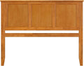 Beachy Beauty Solid Wood Panel Headboard in Light Toffee