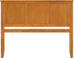 Beachy Beauty Solid Wood Panel Headboard in Light Toffee