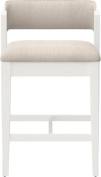 Hillsdale Dresden Wood Counter Height Stool, White