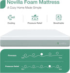 Novilla Twin Mattress,10 Inch Gel Memory Foam Mattress for Suppotive &Pressure Relieving, Medium Firm Feel in a Box,Bliss