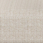 SIMPLIHOME Milltown 27 inch Wide Contemporary Rectangle Footstool Ottoman Bench in Platinum Tweed Look Fabric, Assembled, for the Living Room and Bedroom