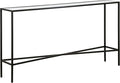 Henn&Hart Henley Console Table, 55" Wide, Black