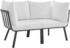 Modway Riverside Outdoor Furniture, 2-Piece Set, Gray White
