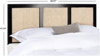 SAFAVIEH Home Collection Vienna Black Cane Full Headboard Platform, Double (HBD8004B-F)
