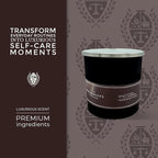 Pecksniffs Black Leather & Oakmoss Scented Candle | 1 Wick, 184g/6.49oz