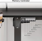 L Shaped Standing Desk, 71x43'' Electric L Stand Up Desk with 2 Adjustable Monitor Shelves, Dual Motor and Memory Controller, Adjustable Height from 28-46'' for Home and Computer Workstation, Black