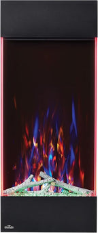 Napoleon Allure 38 inch Vertical Wall Mount Electric Fireplace - Black, NEFVC38H