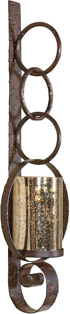 Uttermost 19850 Falconara Metal Wall Sconce, Brown