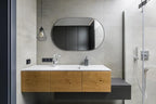 ANDY STAR Oval Bathroom Mirrors, 30x48’’ Double Vanity Mirror, Black Oval Mirrors for Bathroom, Stainless Steel Framed, 1’’ Deep Wall Mounted Vertical/Horizontal