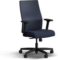 HON Ignition 2.0 Mid Back Task Chair, Spectrum Mesh, Standard Synchro-Tilt Control, Office Chair with Lumbar Support, Height and Width Adjustable Arms, Black Frame, Blueberry