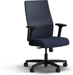 HON Ignition 2.0 Mid Back Task Chair, Spectrum Mesh, Standard Synchro-Tilt Control, Office Chair with Lumbar Support, Height and Width Adjustable Arms, Black Frame, Blueberry