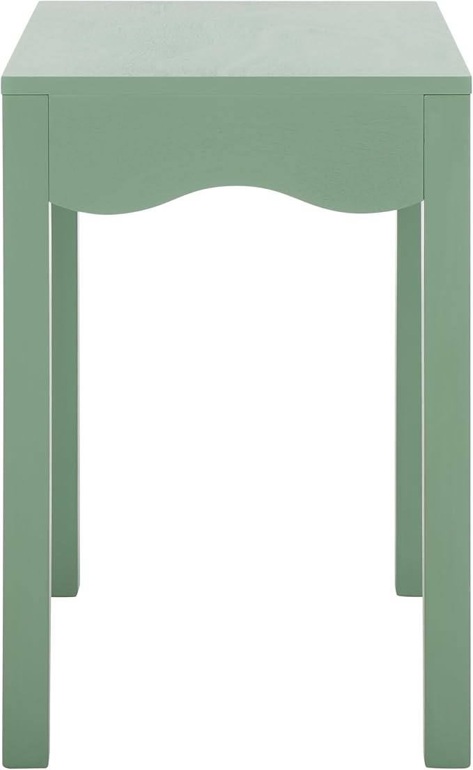 SAFAVIEH Home Collection Litith Sage Square Wave Accent Table