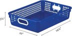Really Good Stuff Paper Basket, 14" x 10" x 3-1/4" - 6 Pack, Tropics, Plastic Mesh Paper Basket for Classroom, Home and Office, Fits A4 Paper, Documents, Files, Magazines