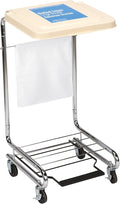 McKesson Hamper Stand With Step-On Foot Pedal and Self-Closing Lid, Laundry Room Storage, 30-33 Gallon Capacity, 1 Count